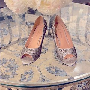 De Blossom Collection formal silver shoes